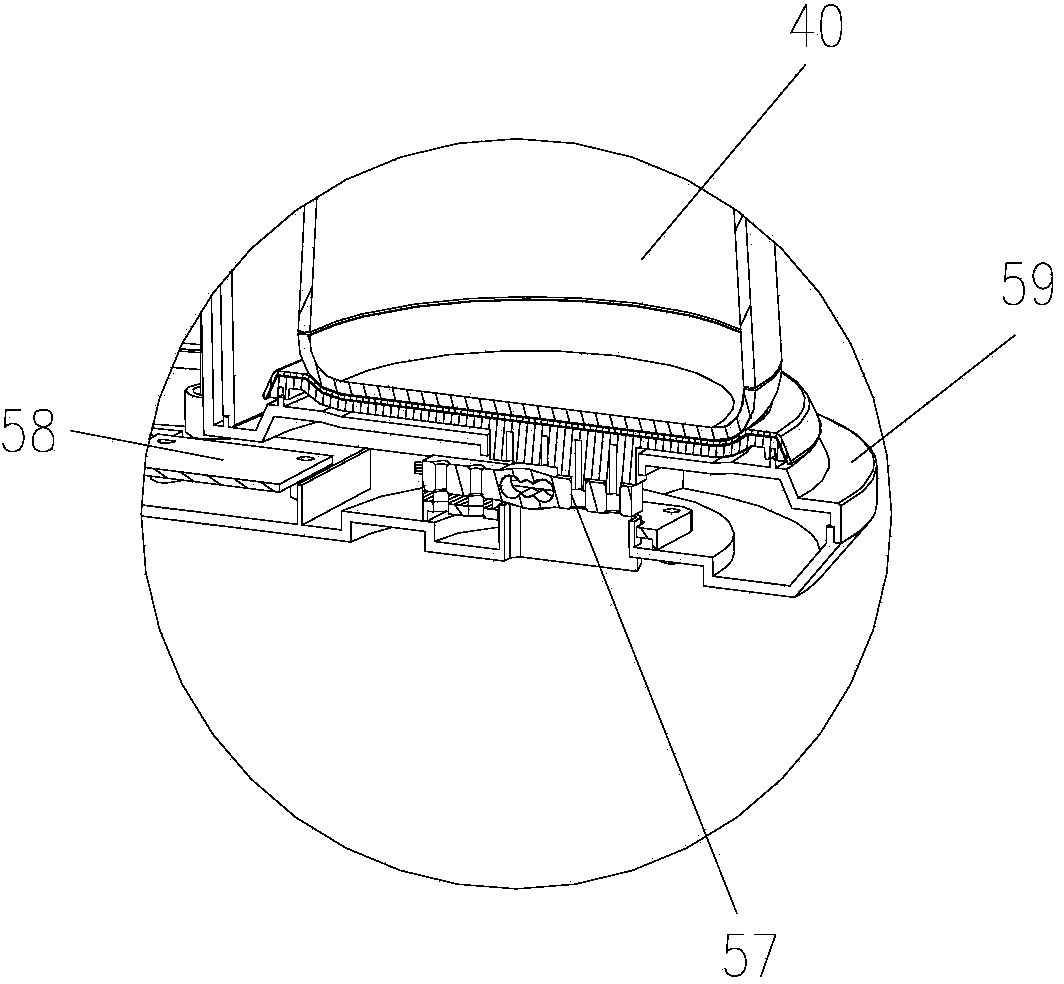 Bean grinding device of coffee machine and coffee machine