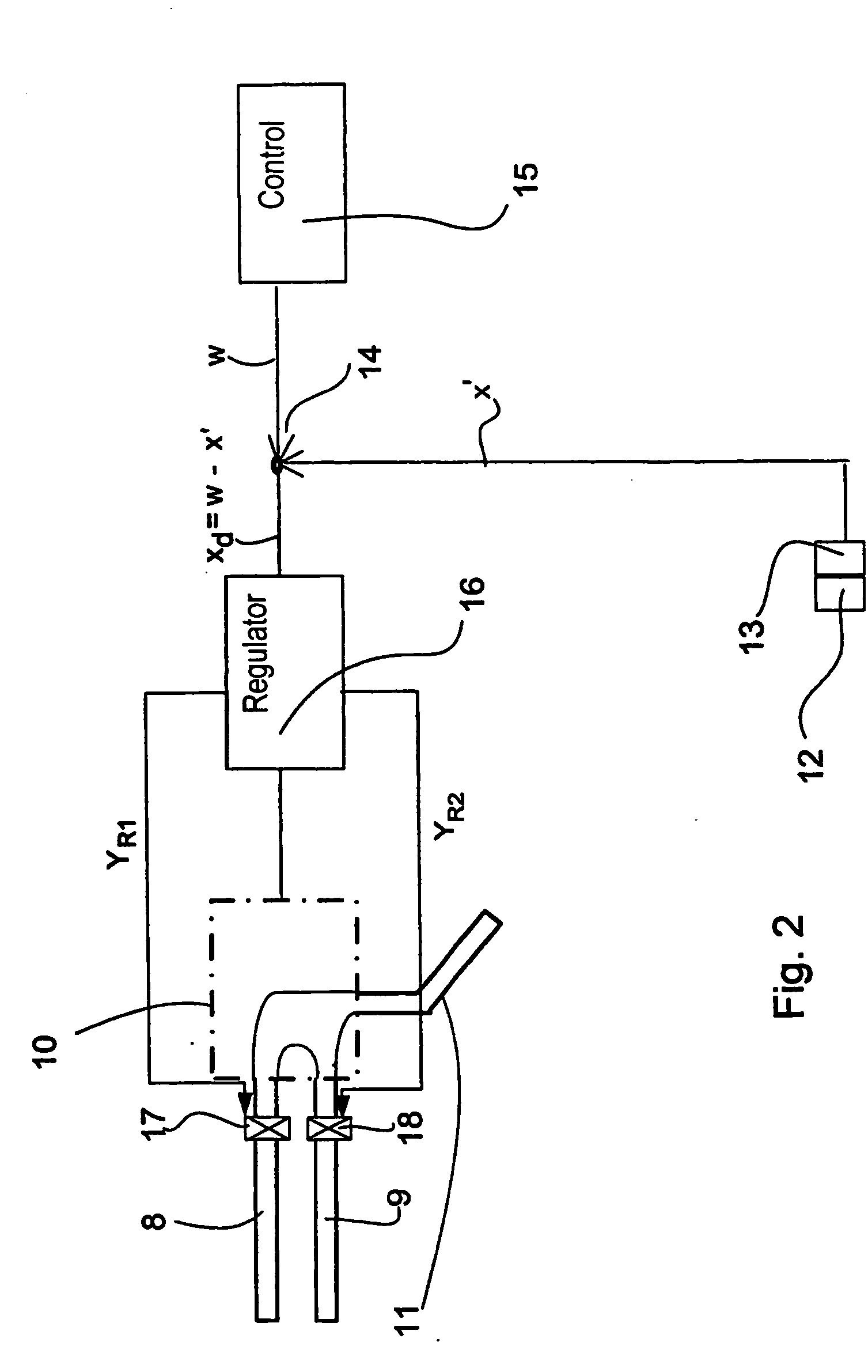 Water-bearing household appliance, in particular, washing machine