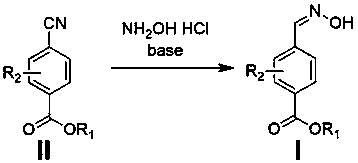 A method for preparing 4-formaldoxime benzoate derivatives