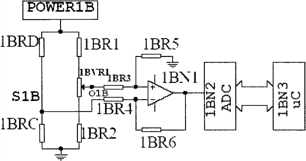 Circuit structure for collecting sensor signal of catalytic combustion type fuel gas