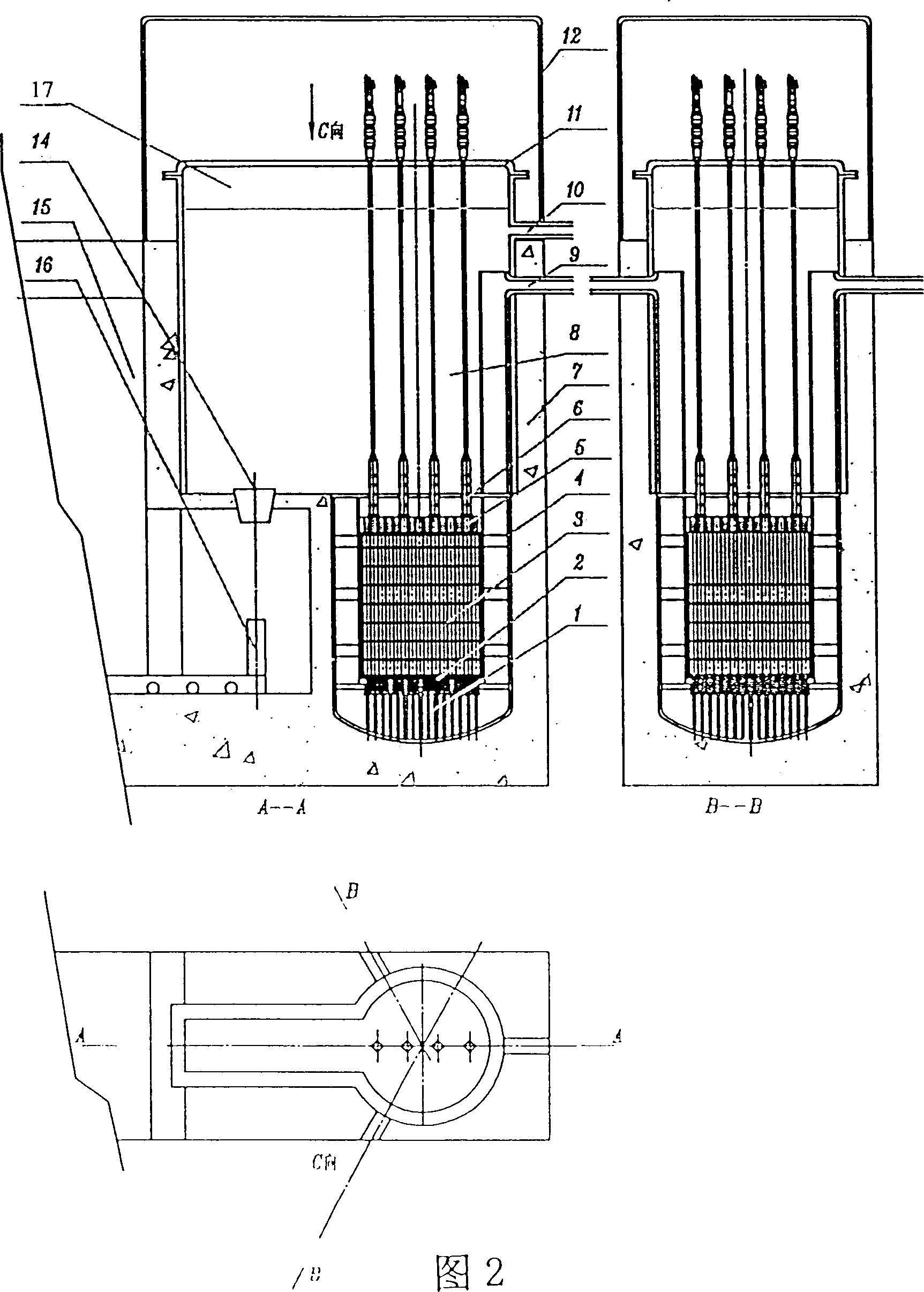 Low-temp nuclear reactor with hypofuel for nuclear power station