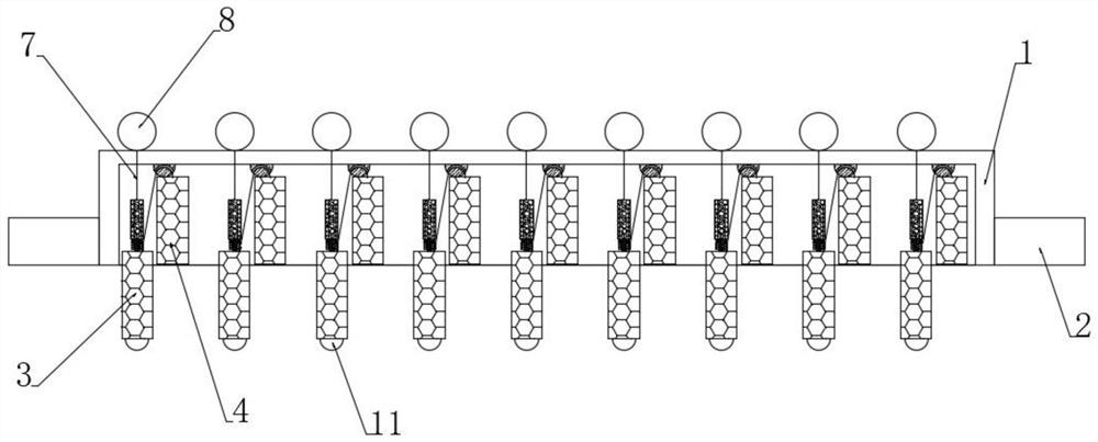 Self-floating alternating type water surface oil stain adsorption sheet