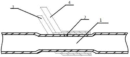 Quick repair method of leaking hole of rubber hose