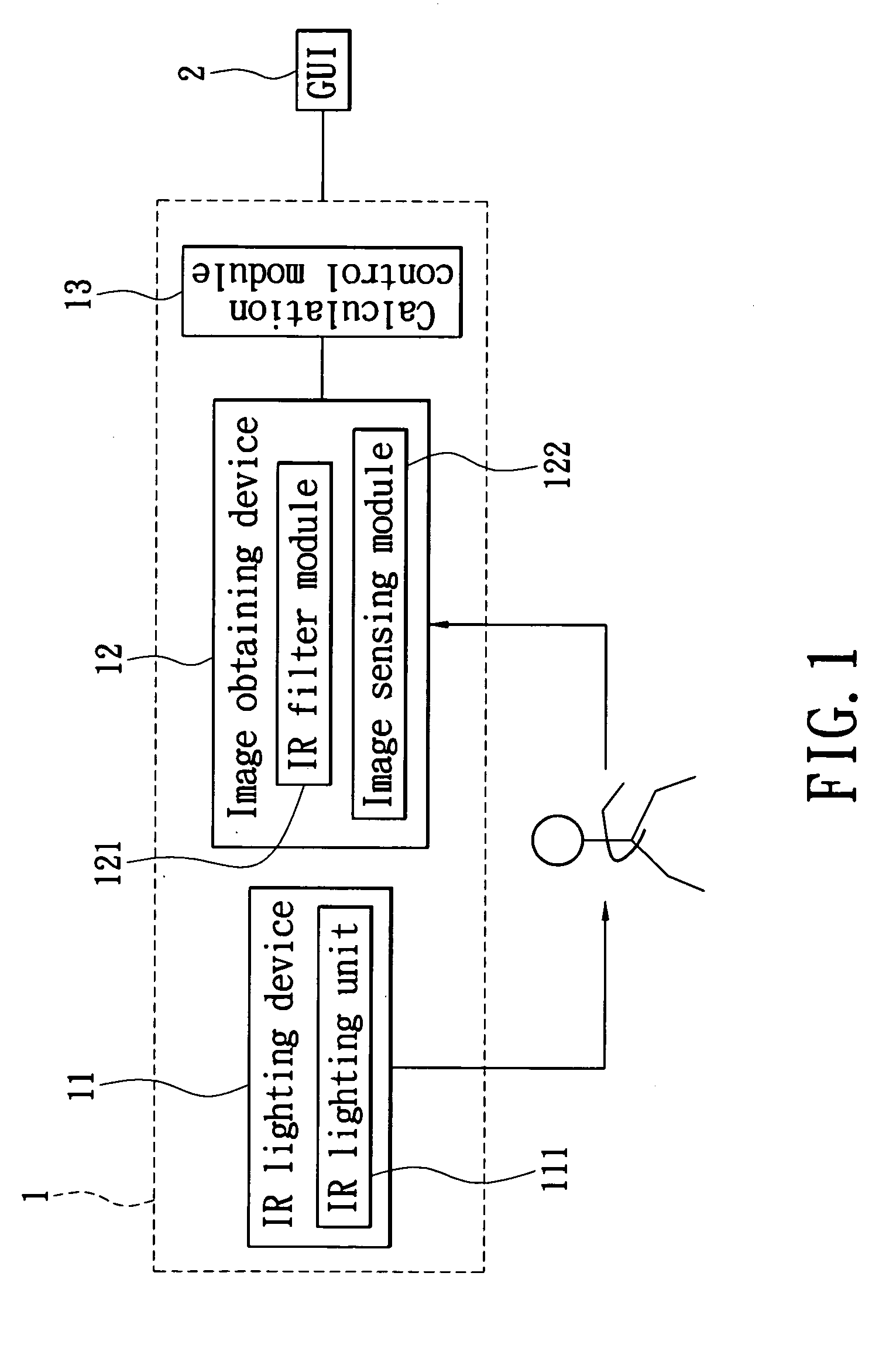 Operation device for a graphical user interface