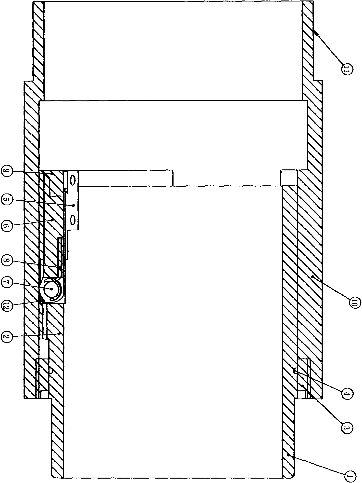 Sizing intercepting rock core drilling tool