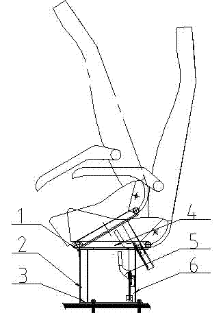 Automobile turnover seat