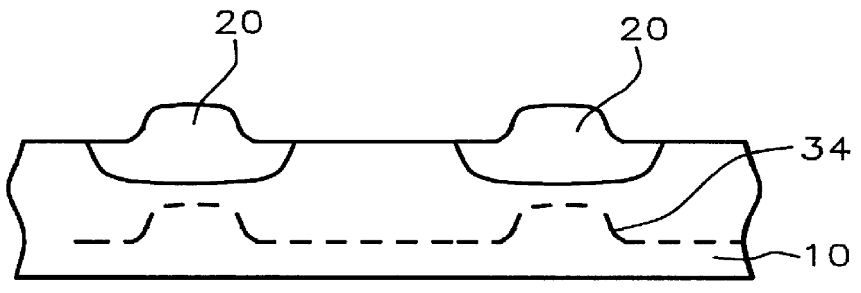 Method of making an improved field oxide isolation structure for semiconductor integrated circuits having higher field oxide threshold voltages