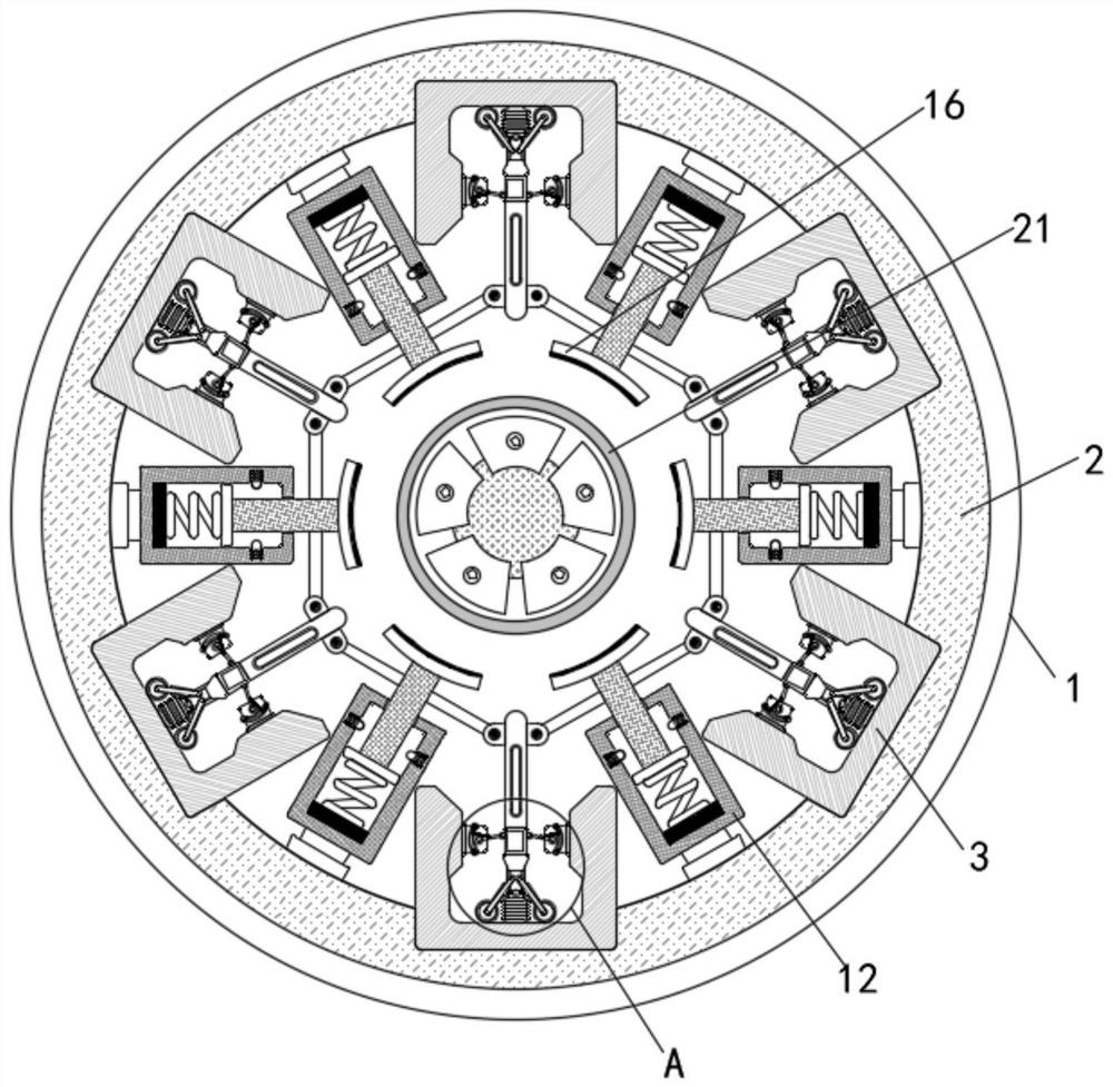 Machining limiting mechanism based on stability improvement