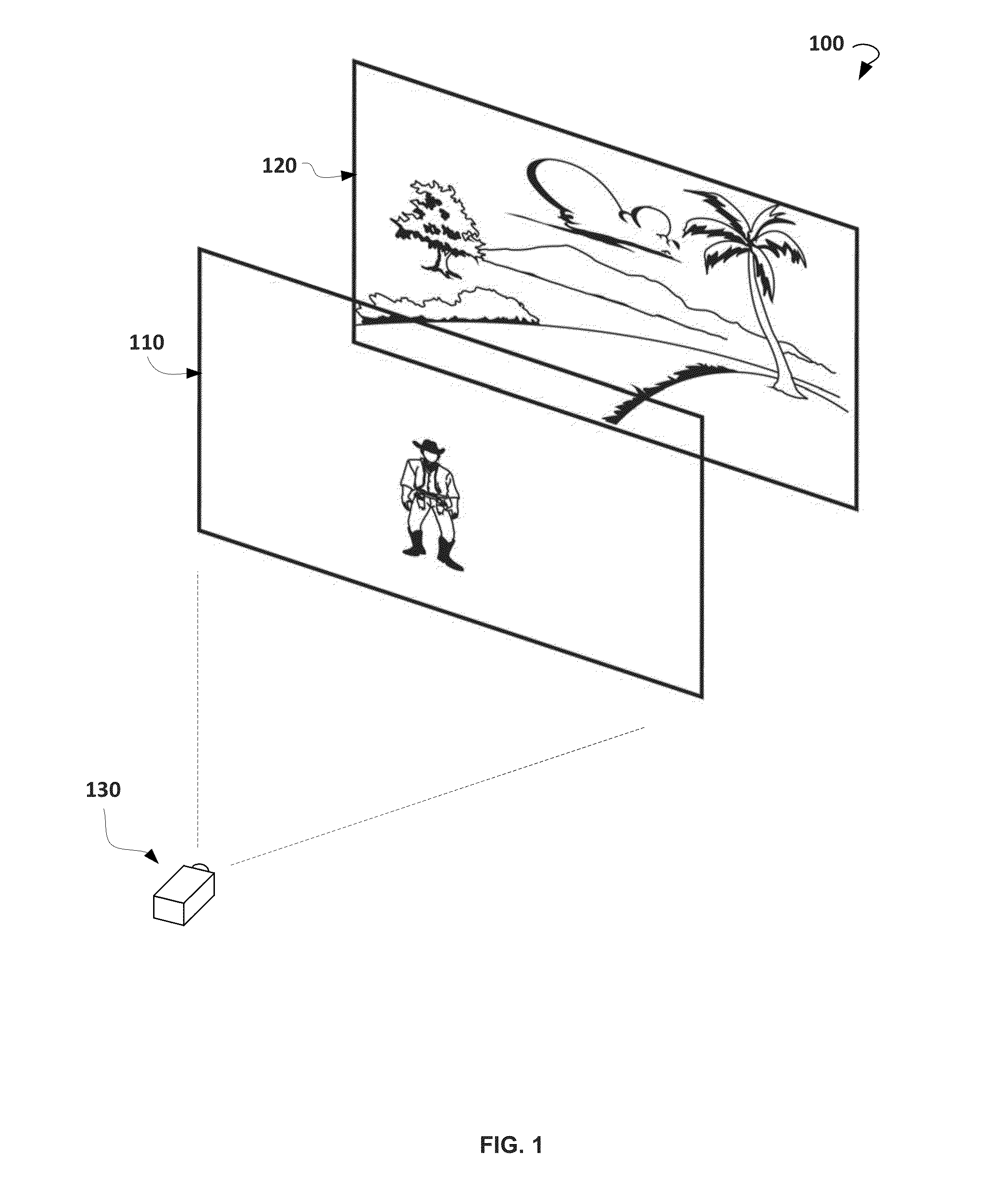 Compositing interactive video game graphics with pre-recorded background video content