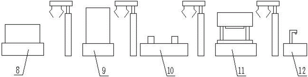 Automobile front axle production line and processing method