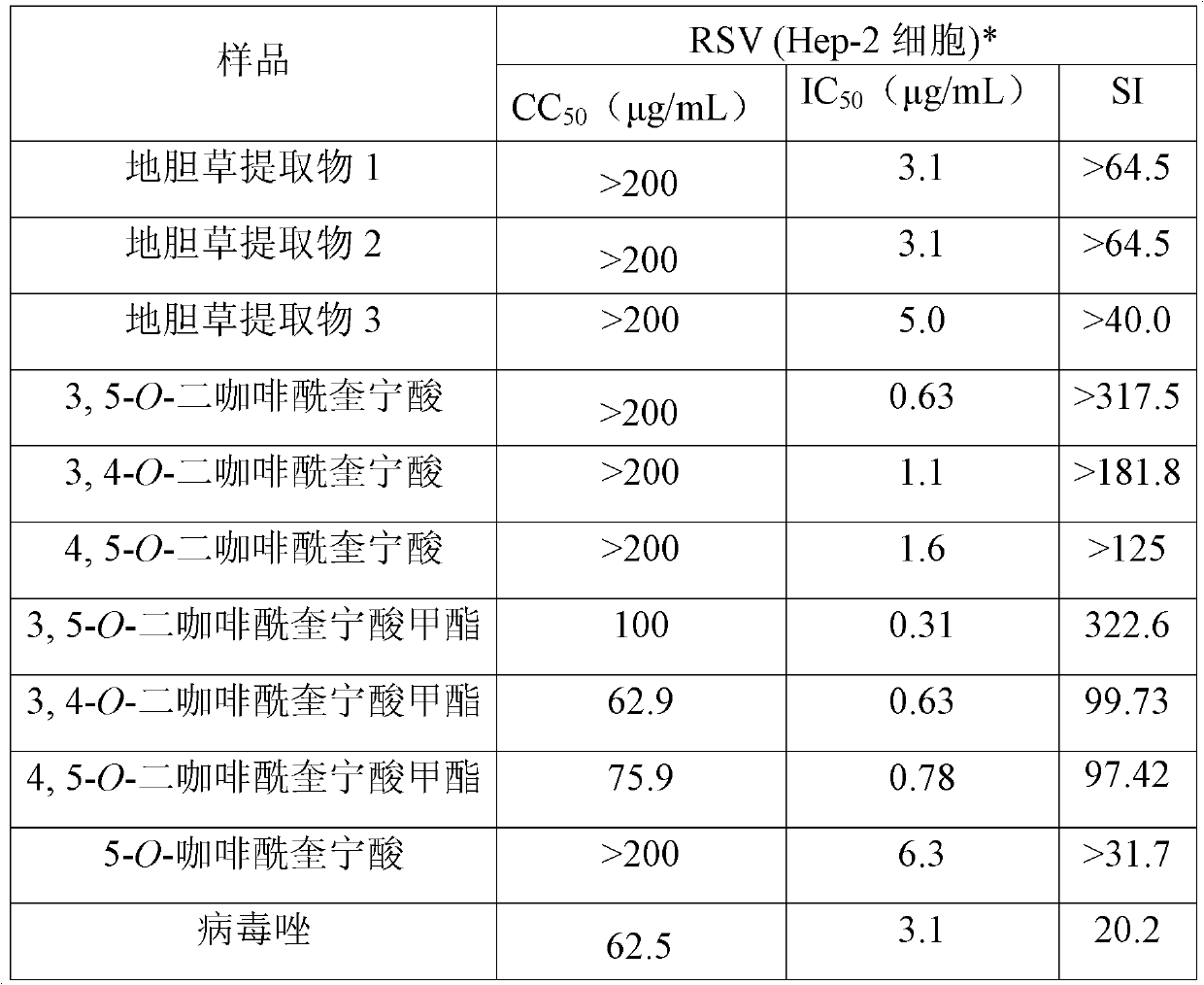 Elephantopus scaber extract as well as preparation method and applications thereof in preparing antiviral drugs