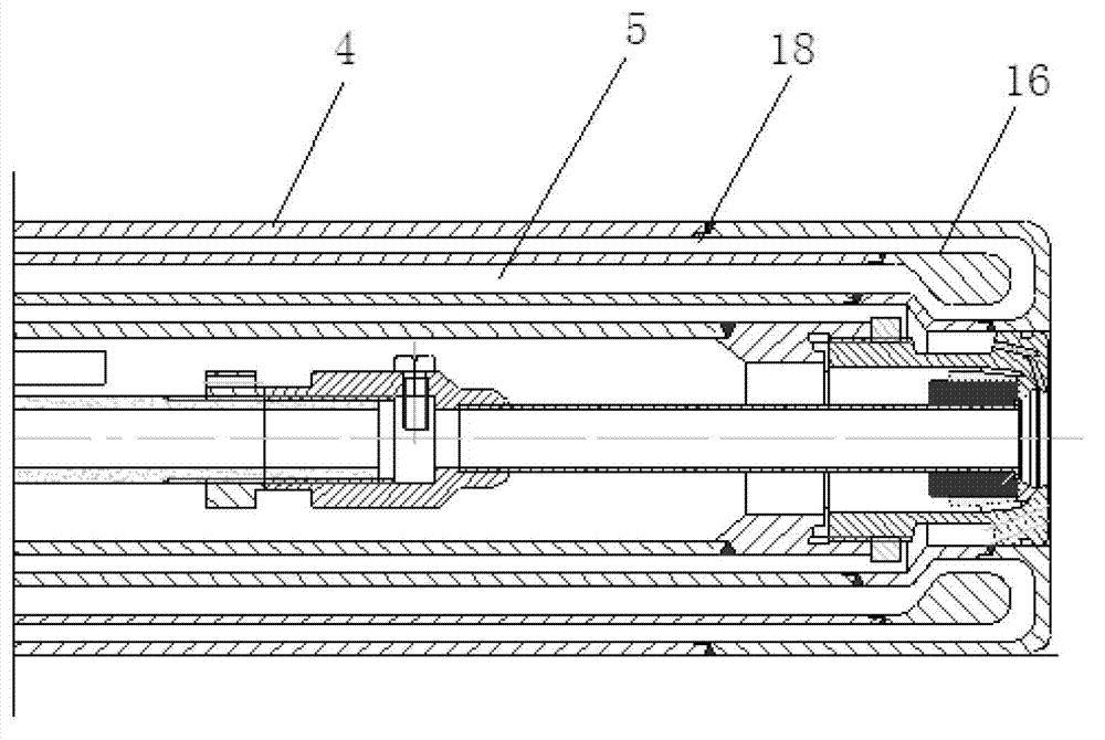 Integral gasification furnace ignition device under pressure