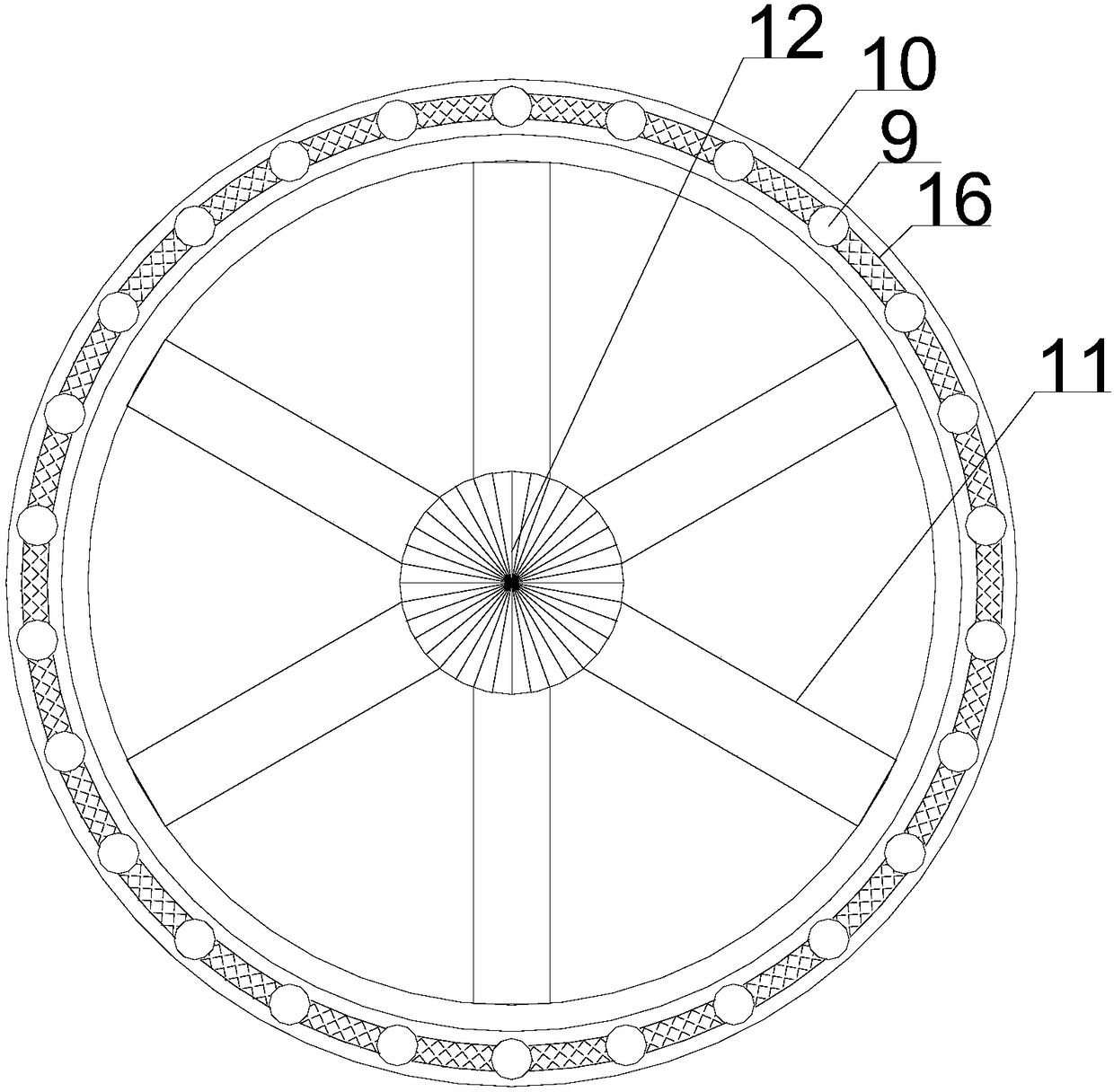 Vertical centrifugal medical waste solid-liquid separating device