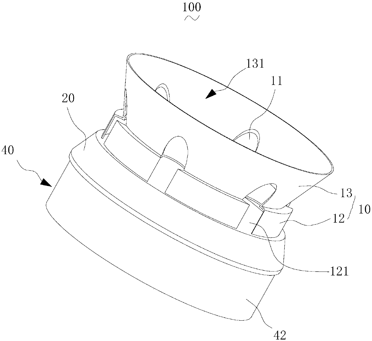 Barrel light output device