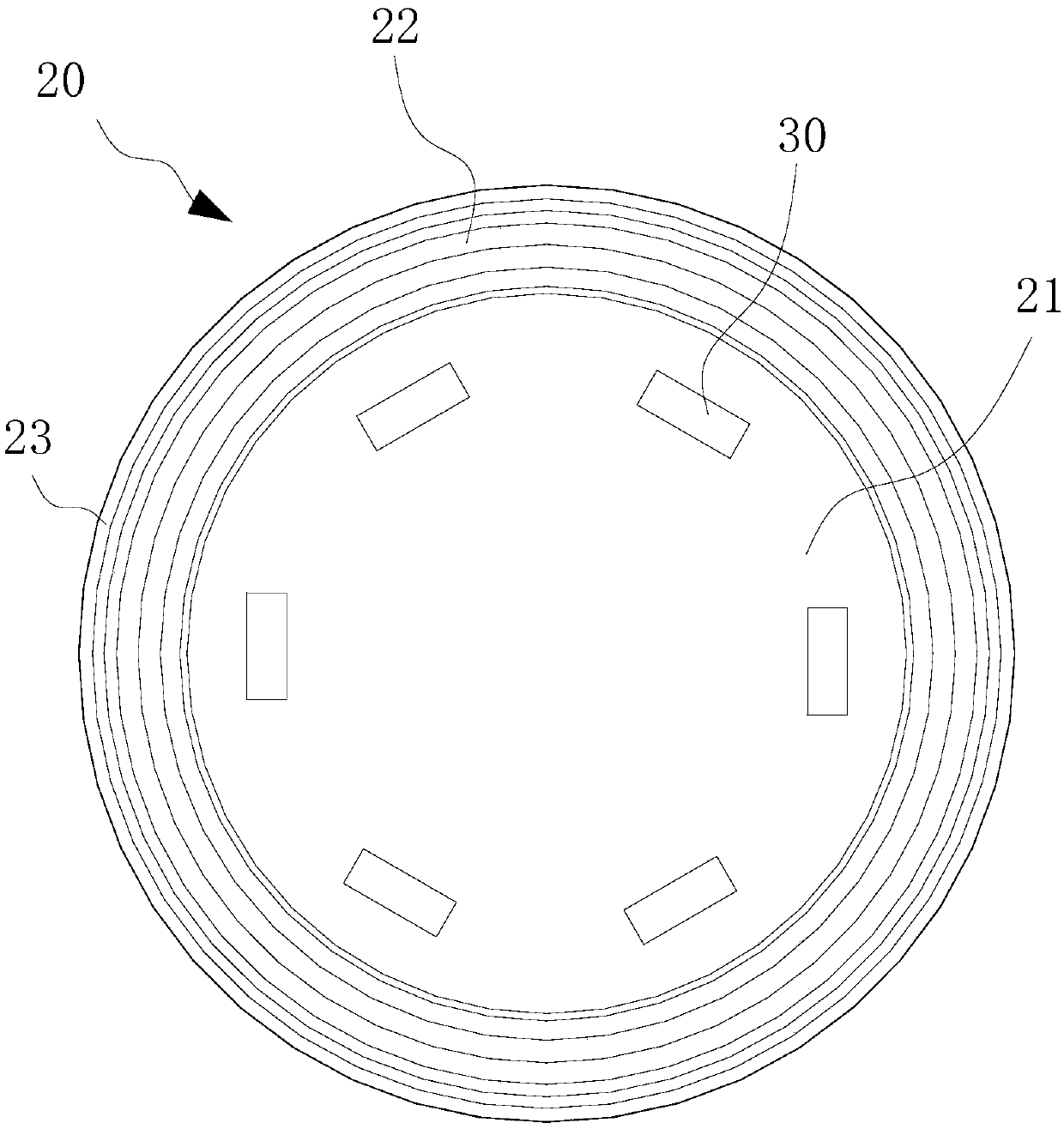 Barrel light output device