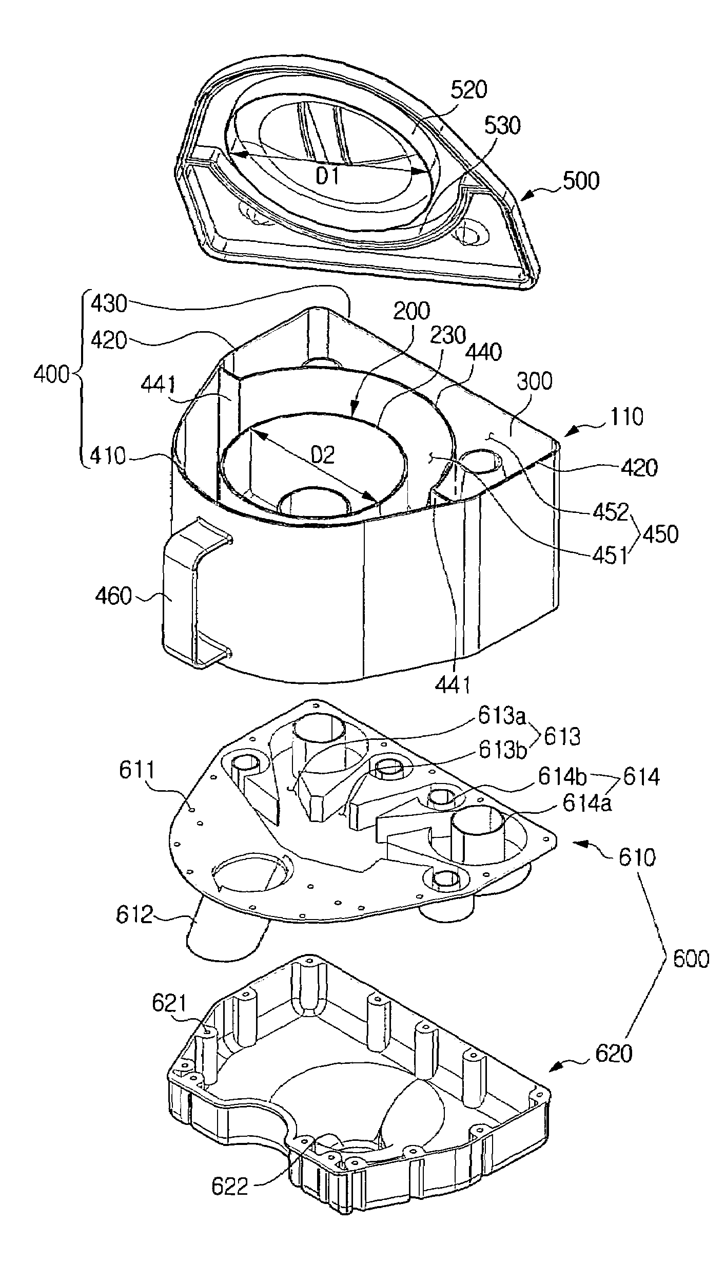 Multi-cyclone dust separating apparatus