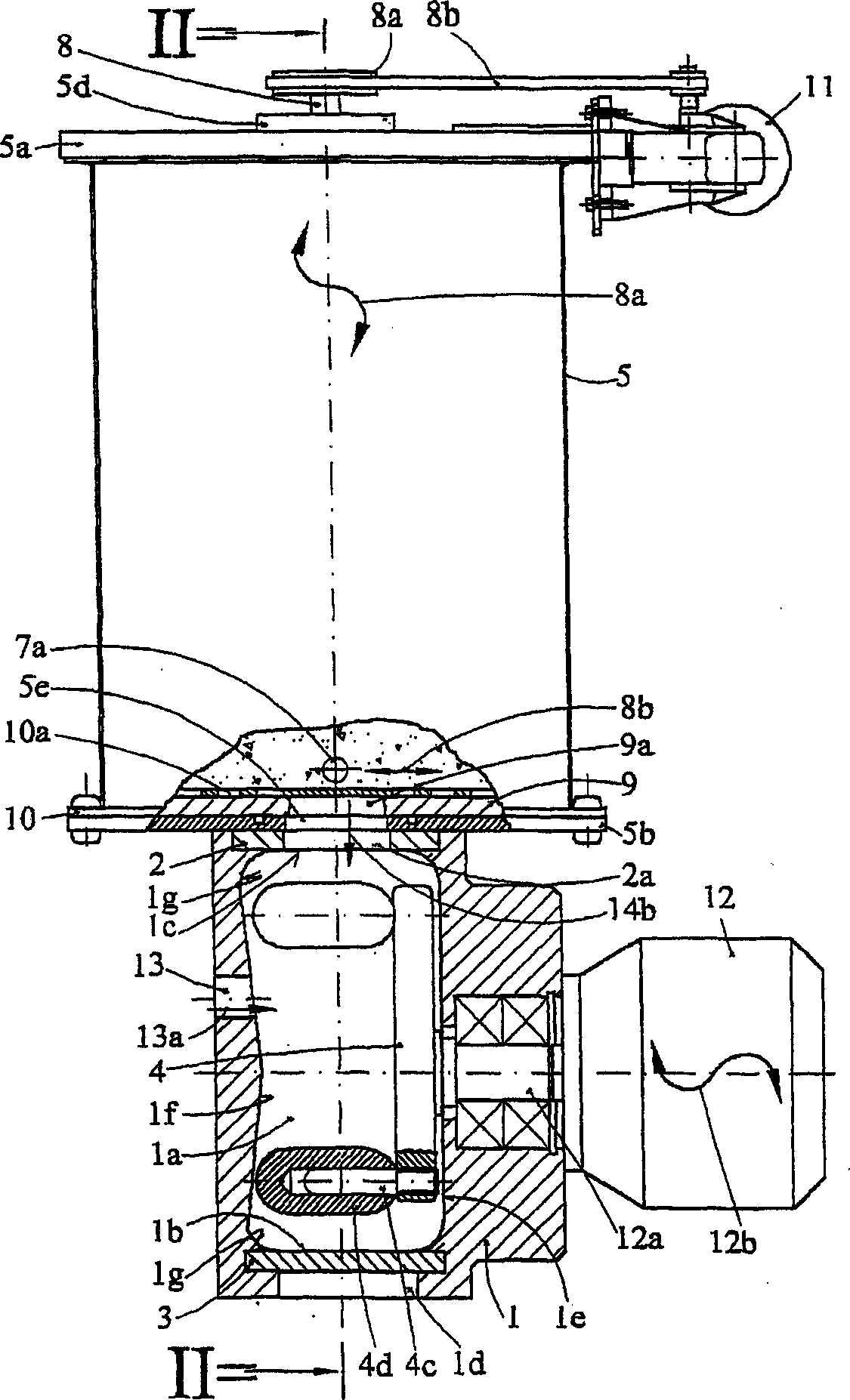 Kneading machine with dosing device