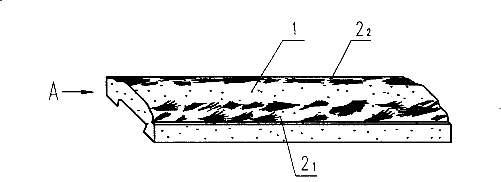 Cleavable brick having a partial natural section and fabrication method thereof