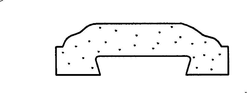 Cleavable brick having a partial natural section and fabrication method thereof