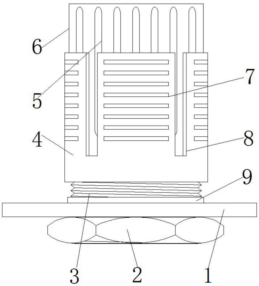 A high-efficiency riveting nut