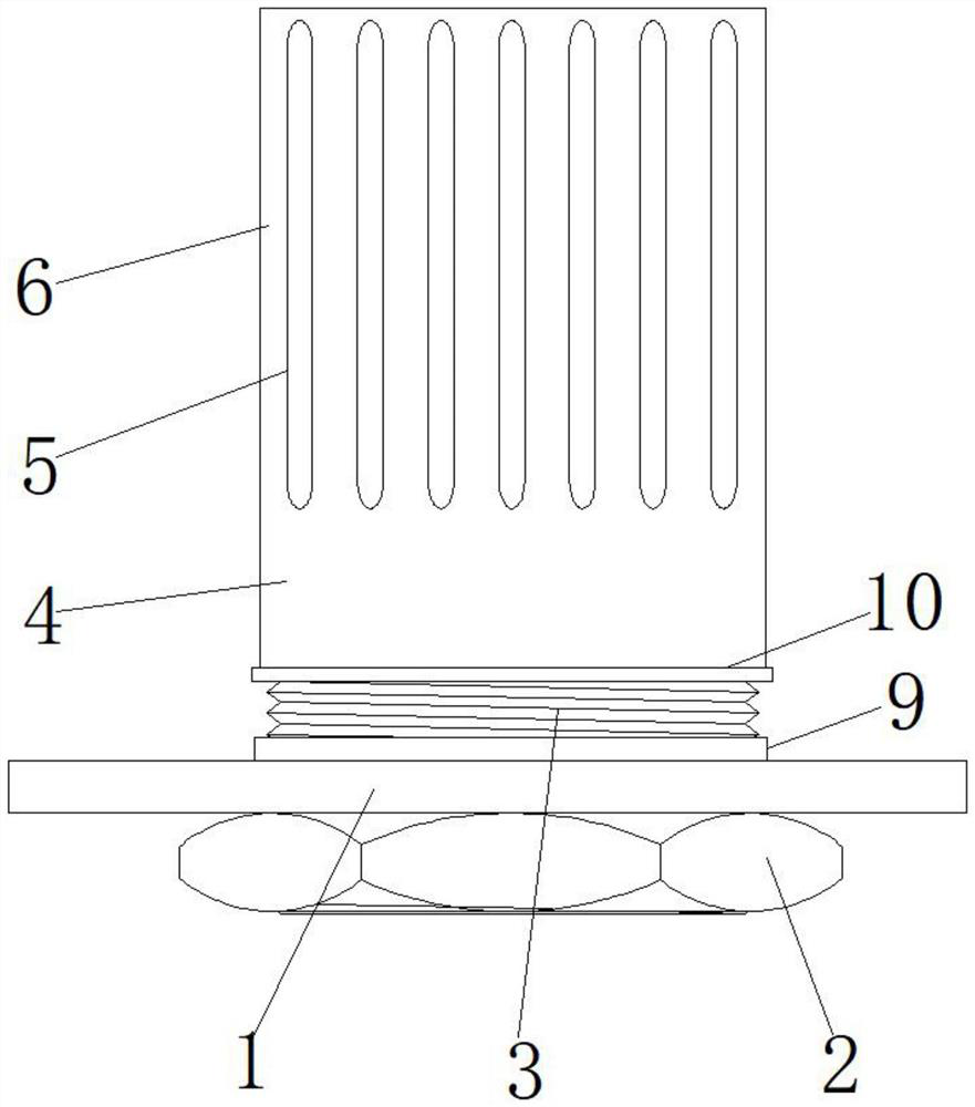 A high-efficiency riveting nut