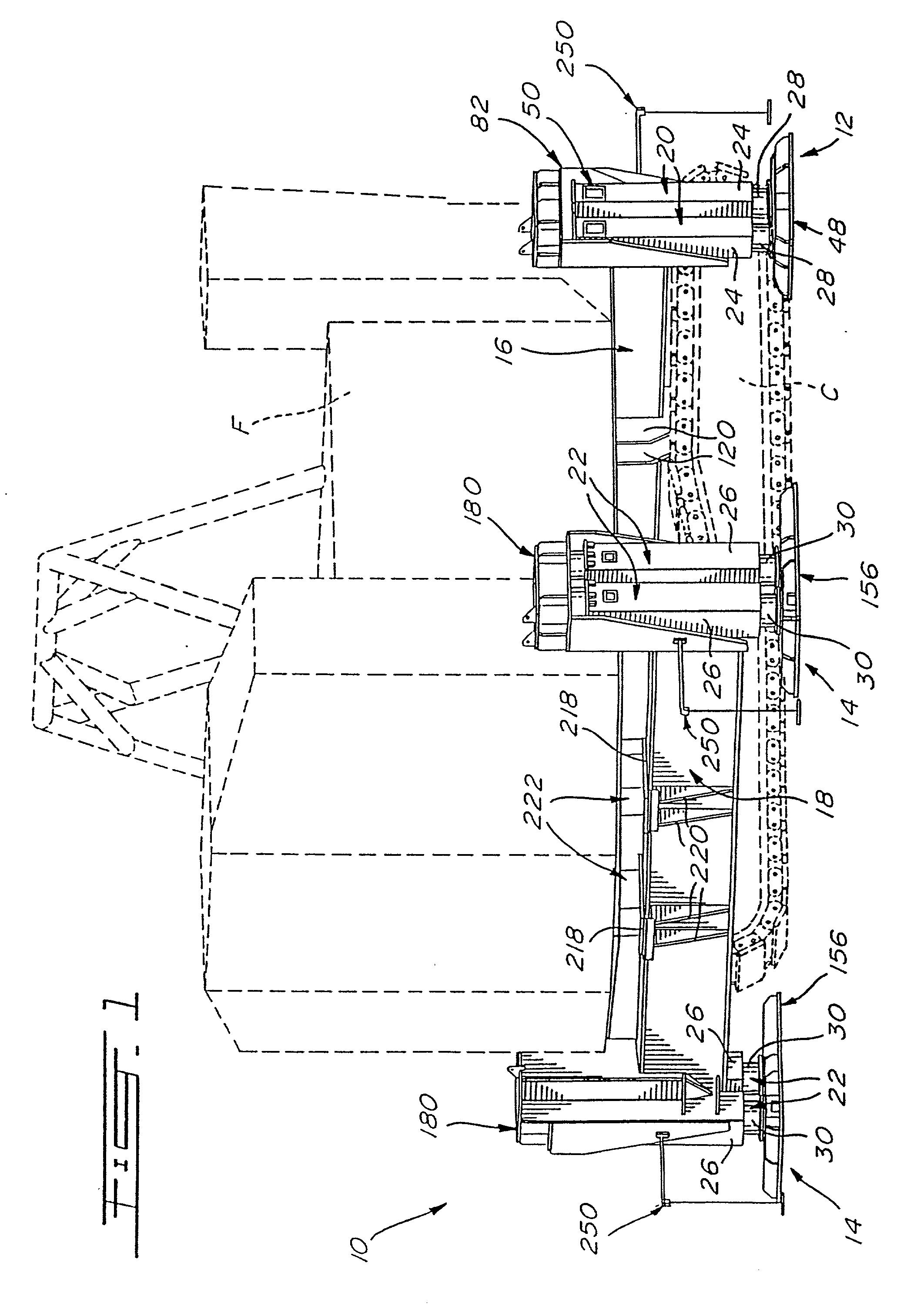 Heavy vehicle lifting device and method