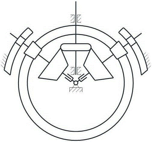 Self-rotation-free traction type stepless speed changer