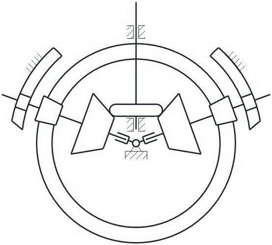 Self-rotation-free traction type stepless speed changer