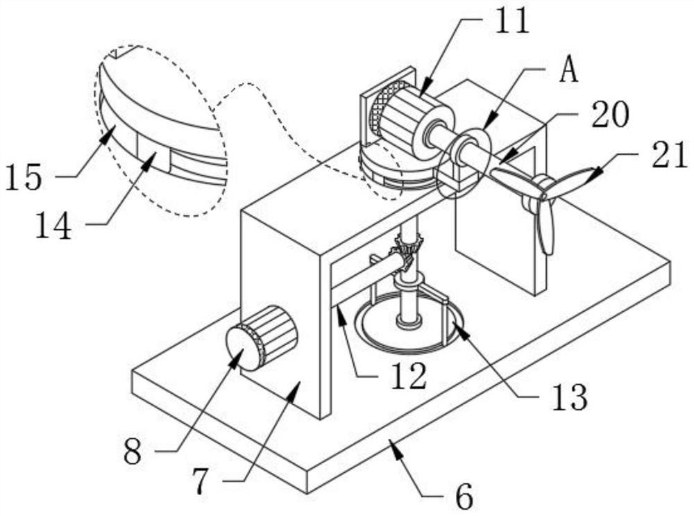 Wind power supply device of container positioning system