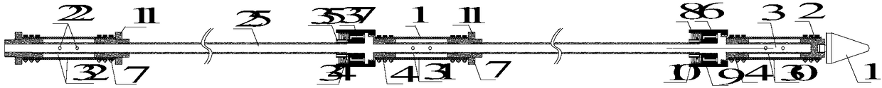 Borehole fissure permeability sectional pressure-regulating type observation method