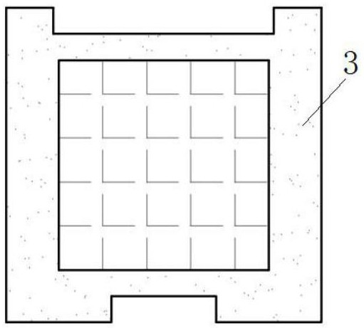 Ecological concrete bank protection structure for urban river bank slope improvement