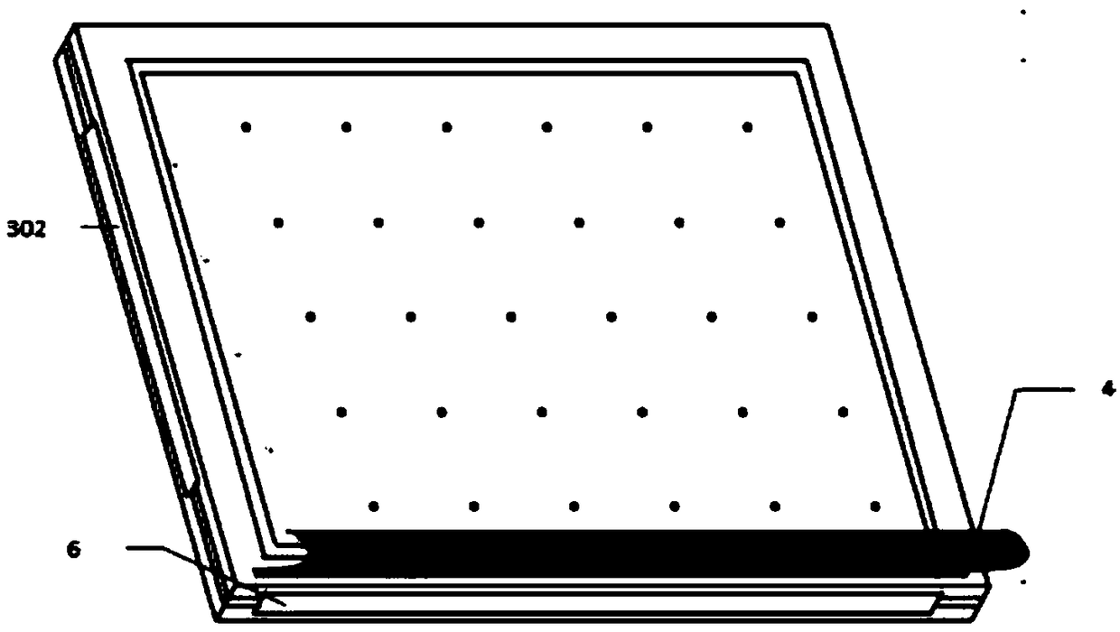 Device for simulating cleaning portable visual propping agent sinking law