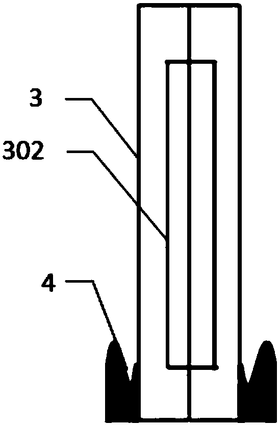 Device for simulating cleaning portable visual propping agent sinking law