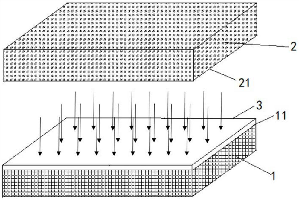 Heterogeneous semiconductor film and preparation method thereof