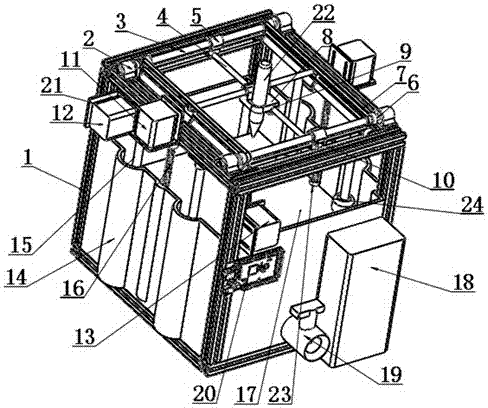 Photocuring 3D printing machine based on FDM printing technology