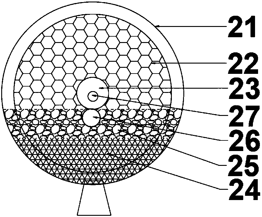 Microbiological coupled low-temperature plasma wastewater purification device