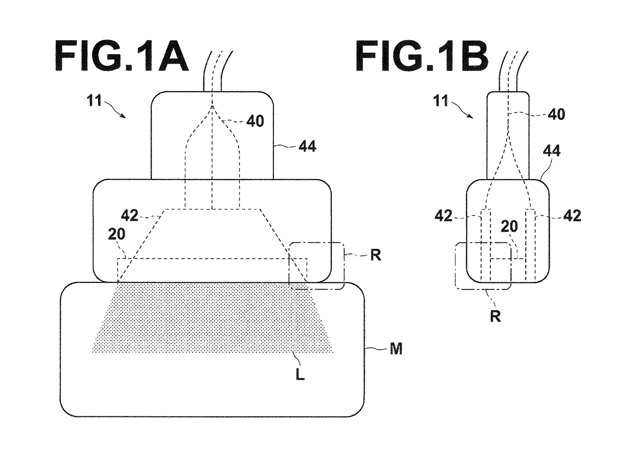 Acoustic wave detection probe and photoacoustic measurement apparatus provided with the same