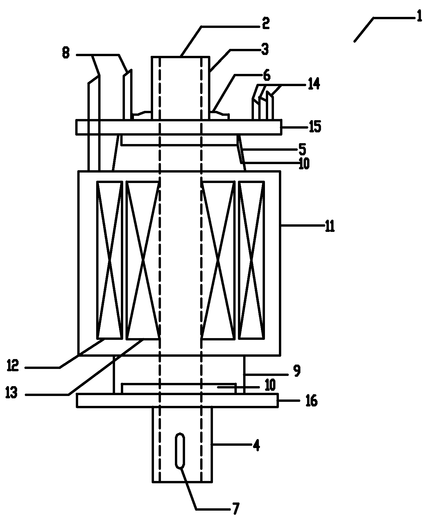 Submersible hollow shaft motor and submersible floating aerator comprising the same