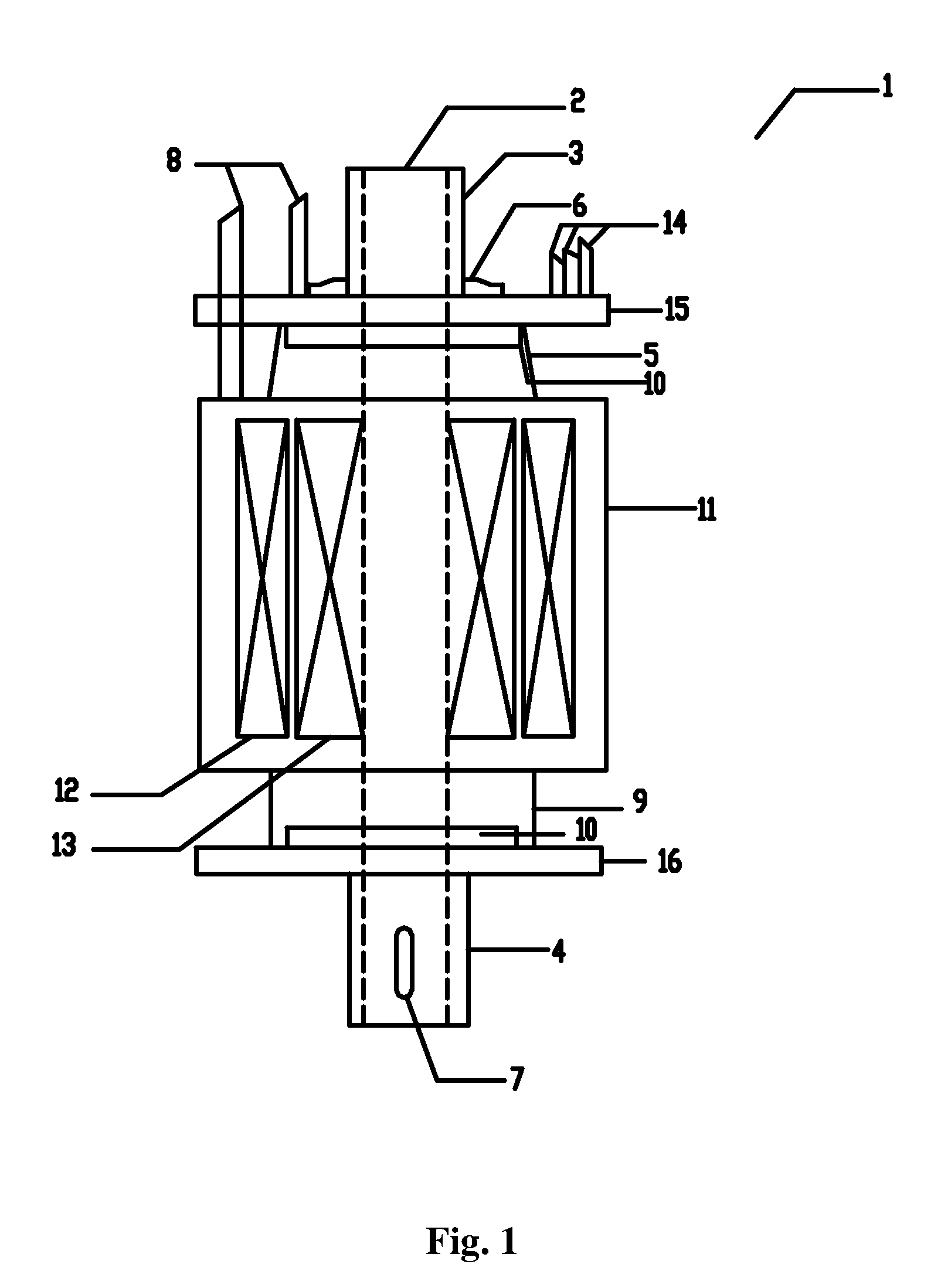 Submersible hollow shaft motor and submersible floating aerator comprising the same