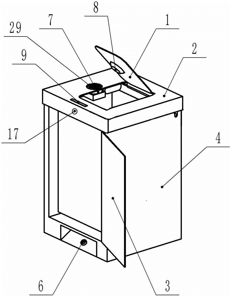 Automatic bag replacement, deodorization, detection and disinfection garbage can