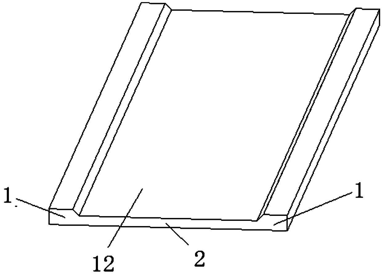 Reverse rib laminated floor slab and construction method thereof