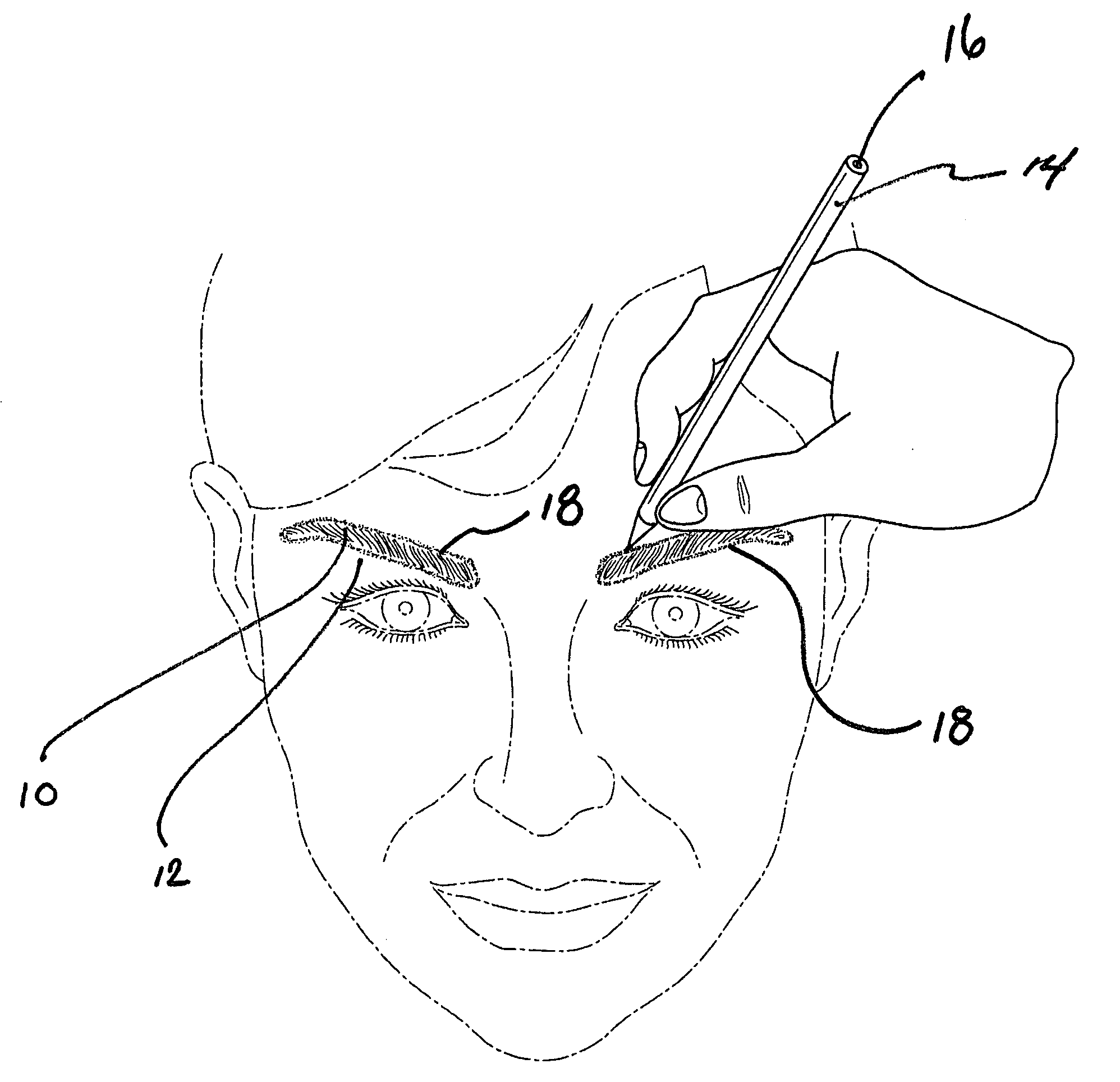 Method of applying cosmetics