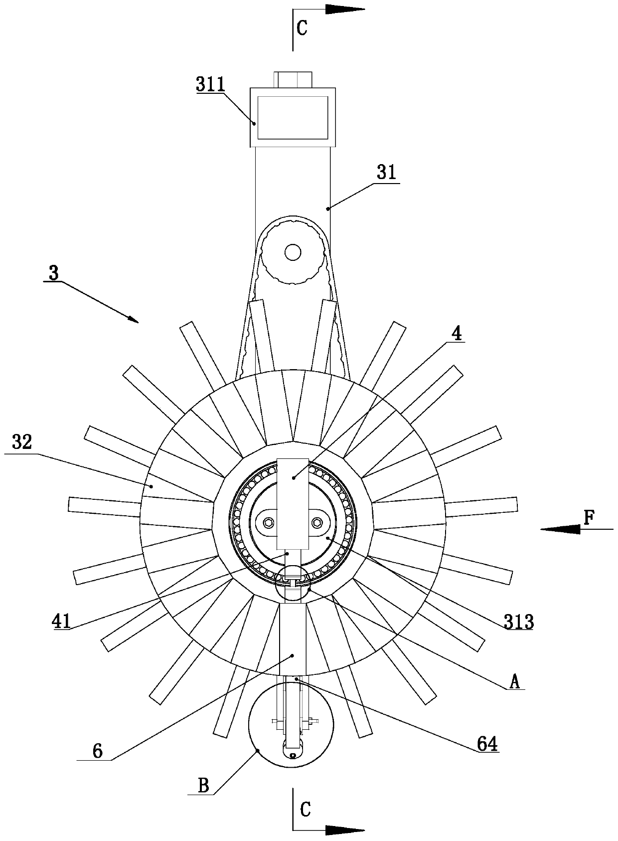 A device for welding screw groups in the shipbuilding process