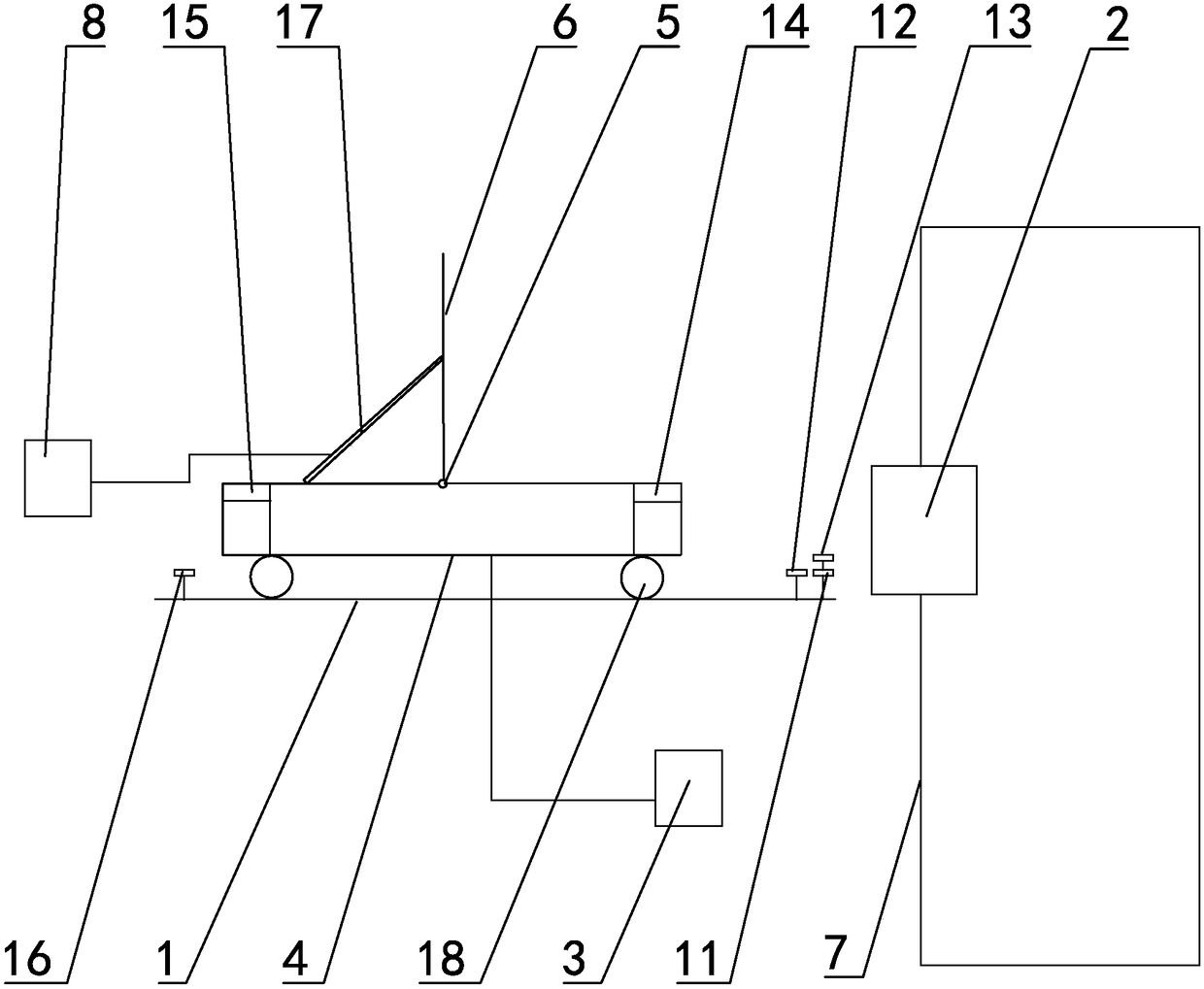 Supporting fork type loading device suitable for modification regeneration of denitration catalyst