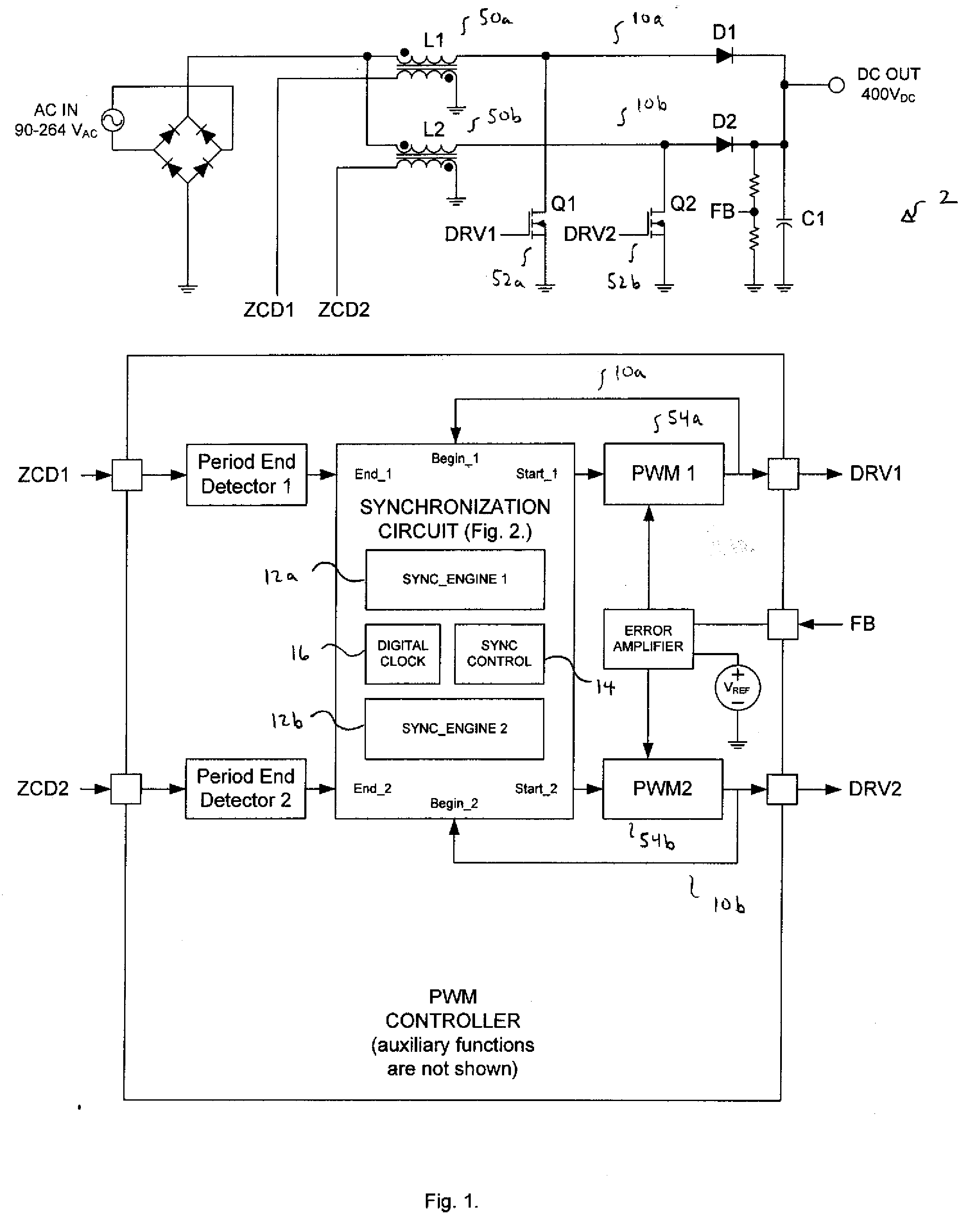 Synchronizing Frequency and Phase of Multiple Variable Frequency Power Converters