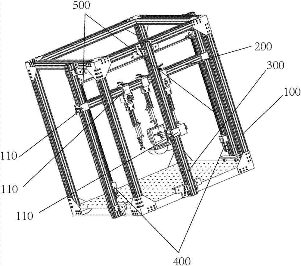 Office chair mechanical performance testing equipment