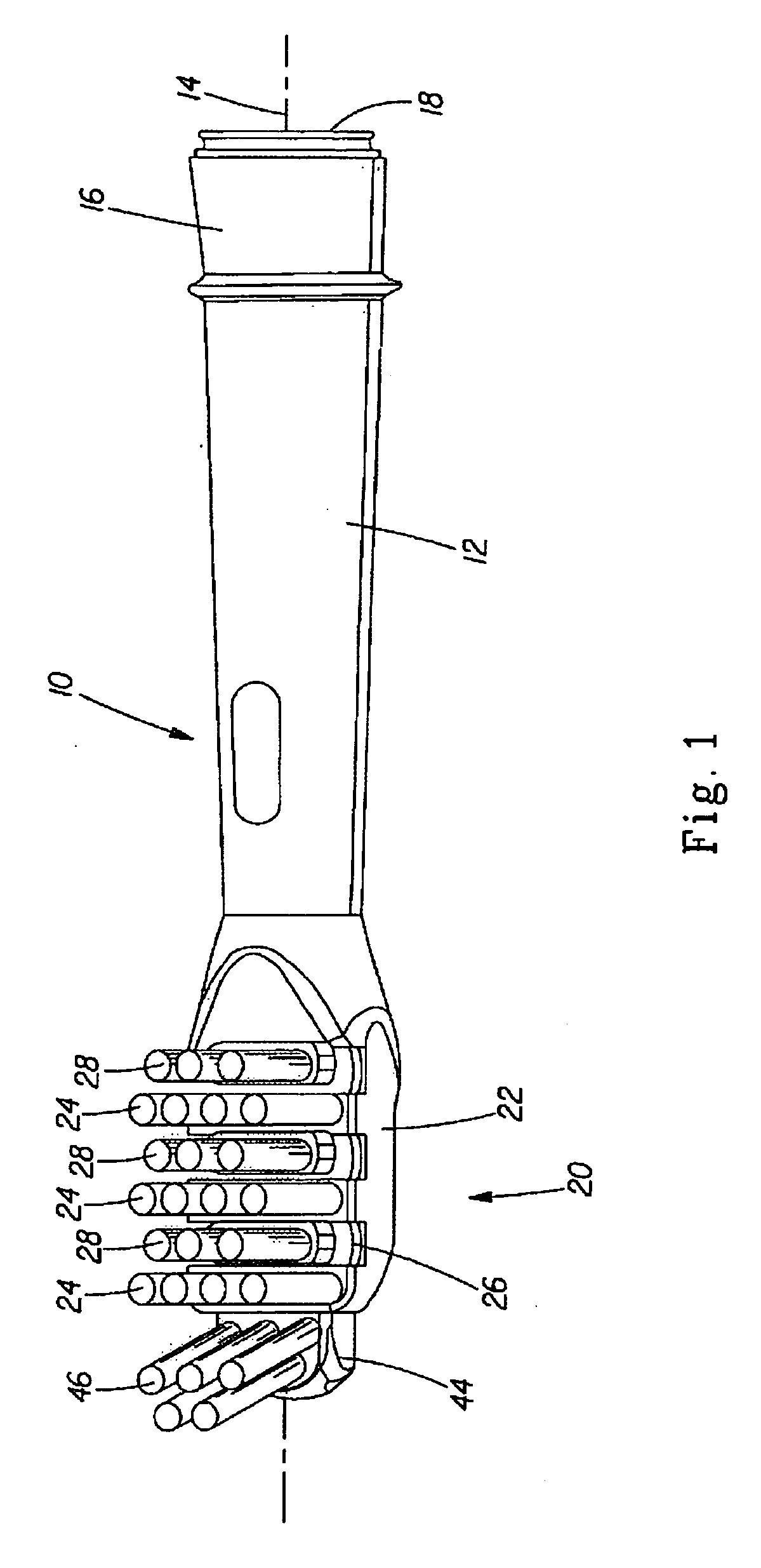 Brush section for an electric toothbrush