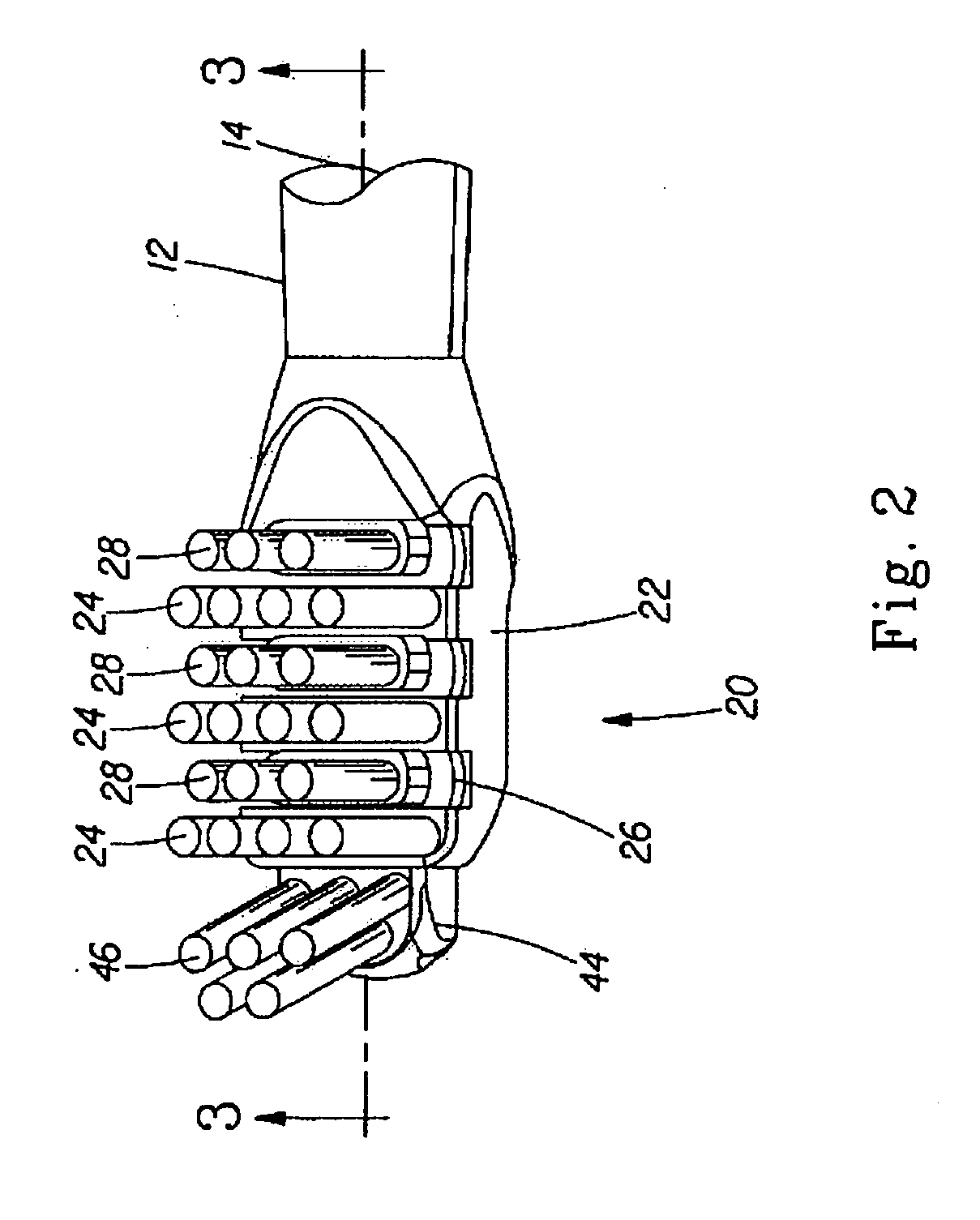 Brush section for an electric toothbrush