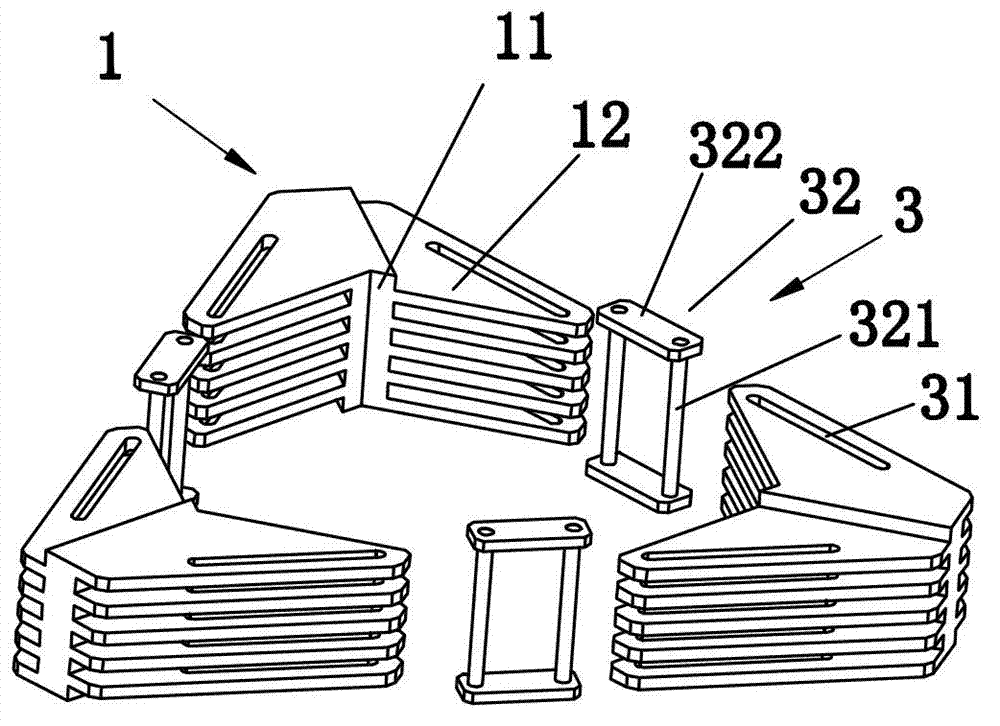 Compression device for artificial valve replacement device