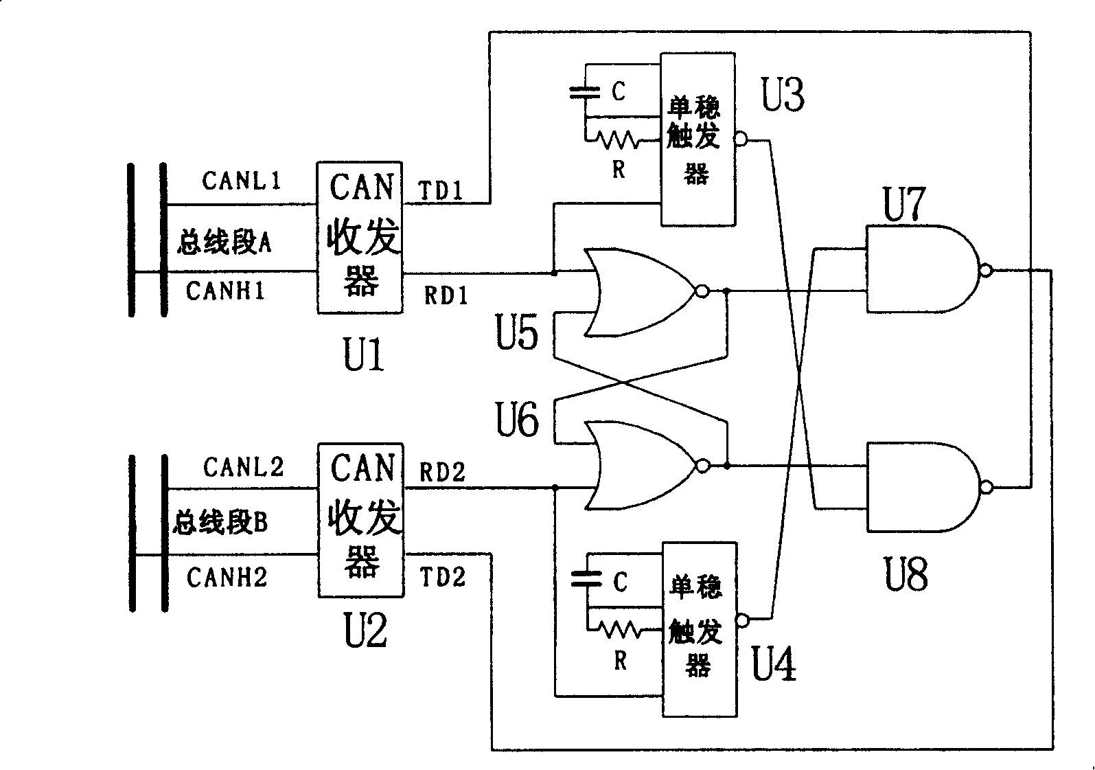 Controller local net bus physical relay